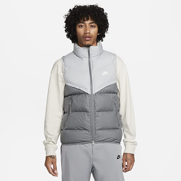 Nike grey puffer sales